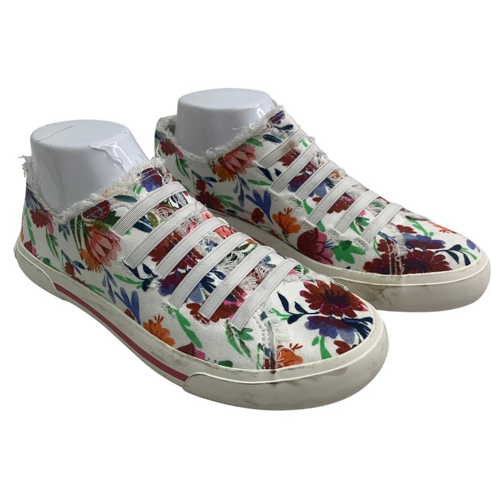 NWOT Blowfish Malibu Mandi Floral Print Canvas Sneakers Slip On Shoes Casual